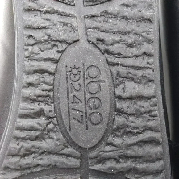 Abeo Fleur Pro 24/7 Womens Black Leather Perforated Comfort Flats Size 7… - Picture 7 of 10